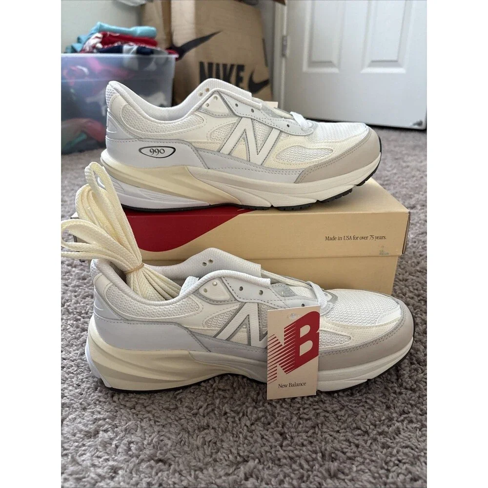 New Balance 990v6 Teddy Santis White Sea Salt Mens Size 10.5 U990GB6 New USA